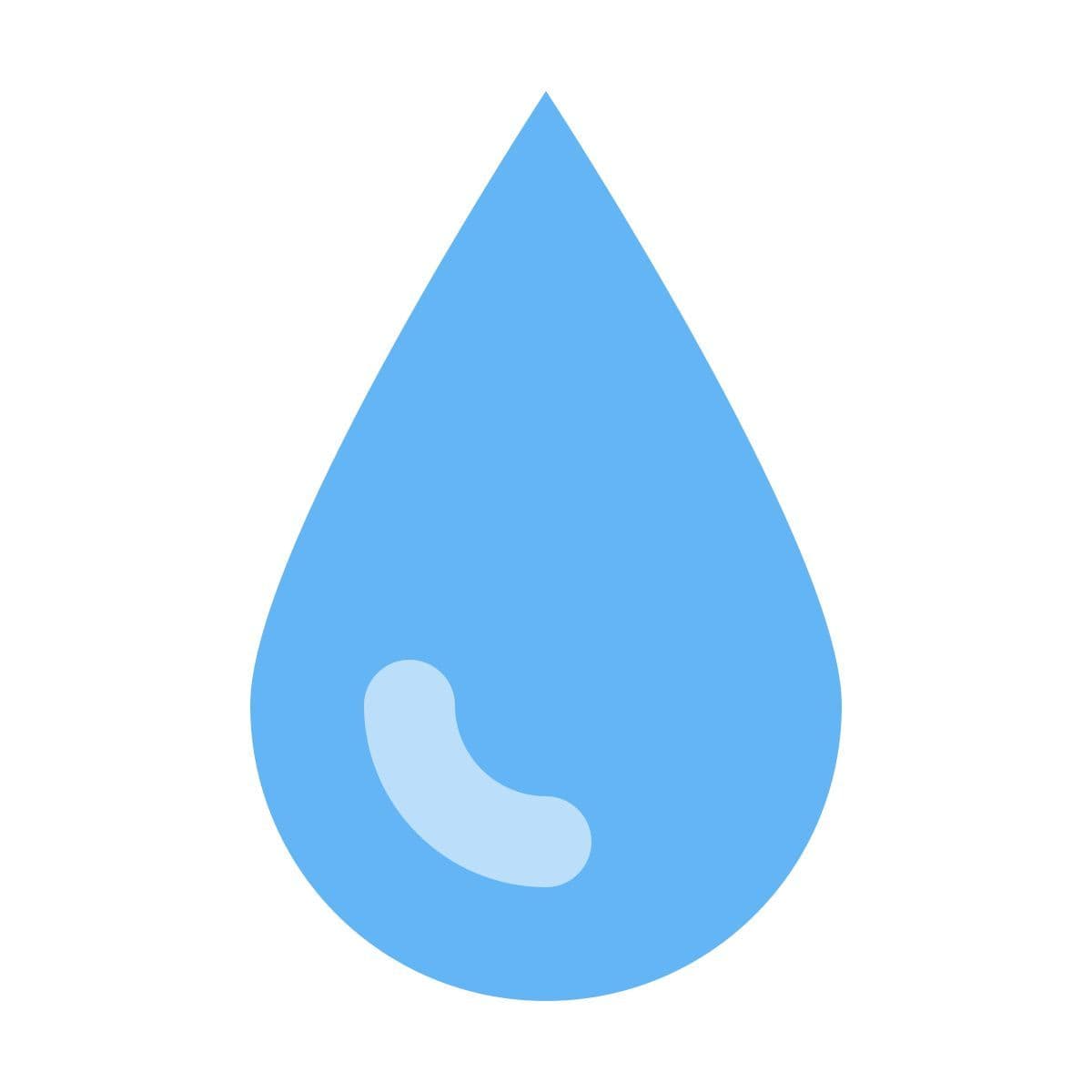 Icono de gota de agua para confianza y limpieza