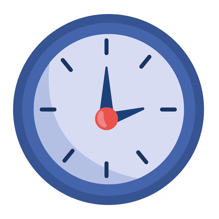 Icono de reloj para puntualidad operativa